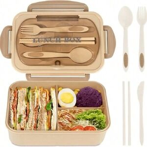 NIB 3 COMPARTMENT LUNCH BOX -‎ GET READY FOR BACK TO SCHOOL!